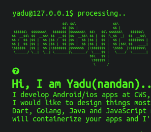 yadunandan's website